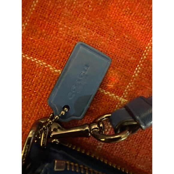 Coach Blue Crossbody or Handheld Purse - Picture 8 of 8